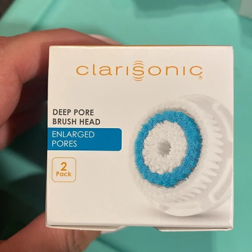 NWT 2-Pack Clarisonic Replacement Brush Head Deep Pore Cleansing